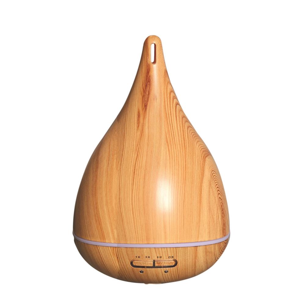 Aroma Wood Effect Teardrop LED Ultrasonic Electric Essential Oil Diffuser £27.89